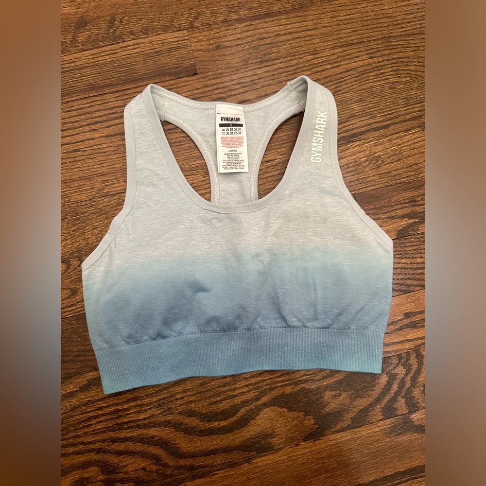 Gymshark Blue Adapt Ombre Sports Bra Size Small